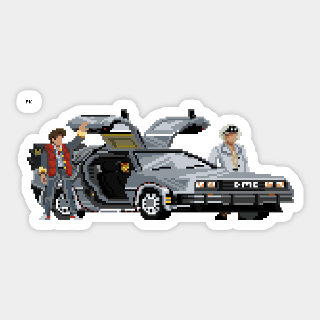 back to the future Sticker by ezzobair